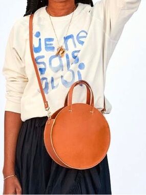 Clare V Petit Alistair Crossbody Bag Cuoio